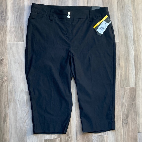 Briggs lux millennium Capri pull on pant black  comfort waistband 18W - Picture 14 of 17